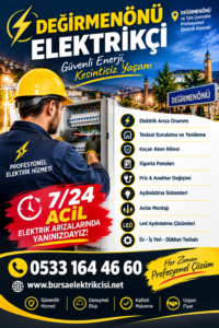 değirmenönü elektrikçi yıldırım bursa