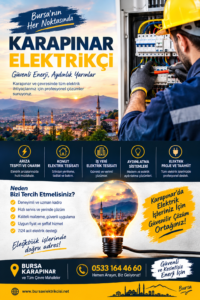 Bursa karapınar elektrikçi