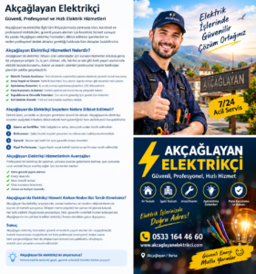 akçağlayan elektrikçi yıldırım